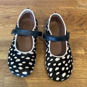 Pepe size 25 pony hair dress shoes